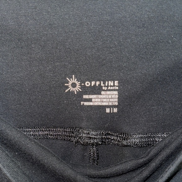 Aerie Black High-Waisted Bike Shorts - Picture 2 of 3